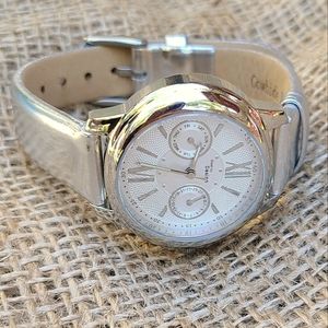Steel by Design Waterproof Subdial Silver Quartz Watch